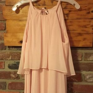 New with tags David’s Bridal bridesmaid dress, size 8 blush